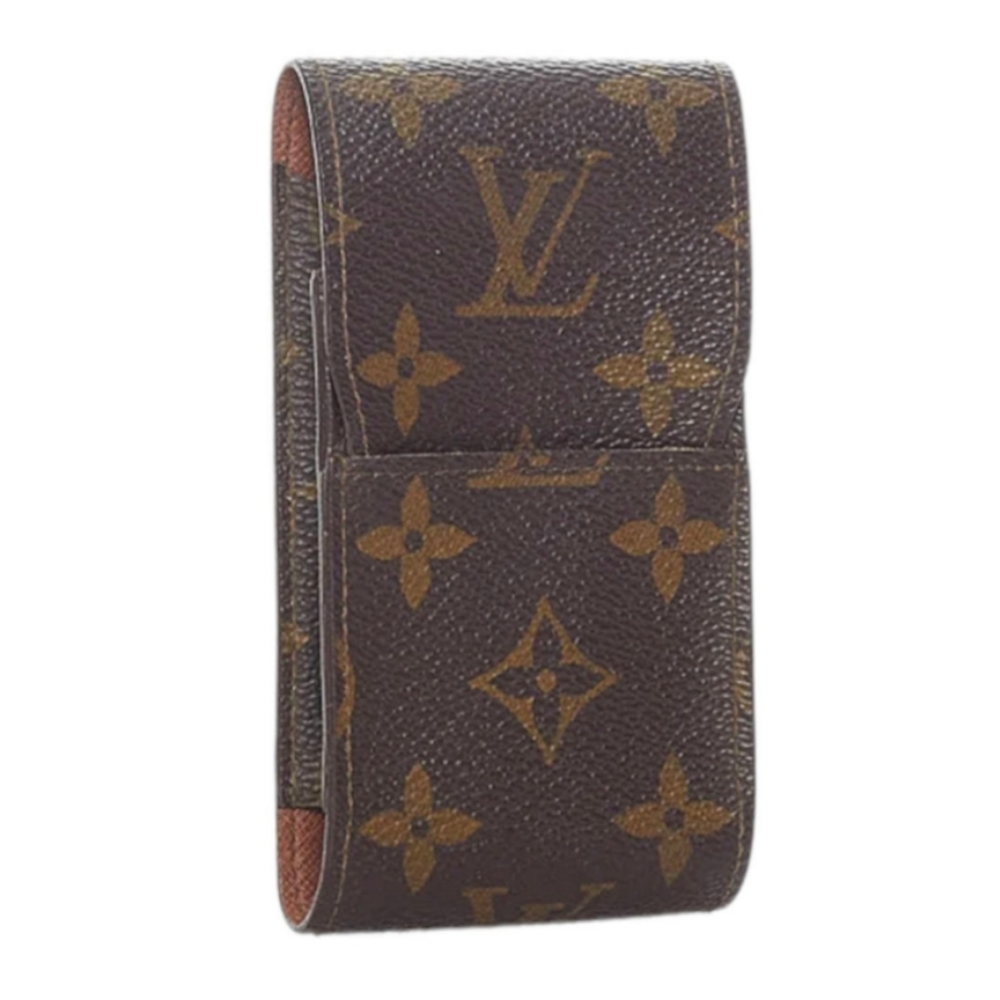 LOUIS VUITTON authentic vintage monogram cigarette case classic fold pouch